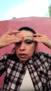 La Tiny demonstrates her new eyebrows!