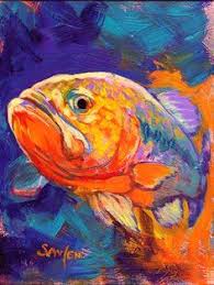 Largemouth Bass Sport Fishing Painting Freshwater Game Fish Art Fisch Gemalde Tiergemalde Tiere Malen