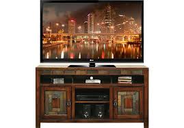 The material for your tv stand or home media center should mimic or contrast the other pieces of furniture in your living room. Bartlett 60 In Console Tv Console Tv Console Furniture Flat Screen Tv Stand