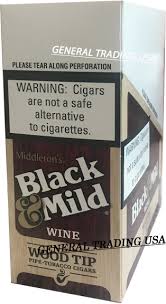 Black And Mild Jazz Wood Tip 25 Box Black Mild Wine Wood Tip 50 Cigars 10 5 Packs