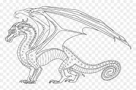 Seawing coloring pages at getdrawings com free for. Skywing Dragon From Wings Of Fire Coloring Page Free Wings Of Fire Rainwing Coloring Pages Hd Png Download Vhv