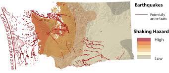 Earthquakes And Faults Wa Dnr Earthquake Subduction Zone Cascadia Subduction Zone