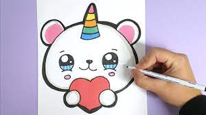 Kawaii Einhorn Eisbar Mit Herzem Malen Kawaii Bilder Youtube