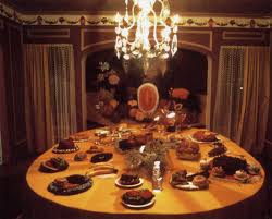 In modern times it is usually adjacent to the kitchen for convenience in serving, although in medieval times it was often on an entirely different floor level. Female Artists Of Art History Dining Room Installation At Womanhouse Miriam