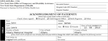 Nys Dcse Providers How To Complete The Acknowledgment Of Paternity Form