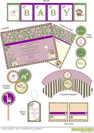 Cocalo Jacana With A Twist Baby Shower Printable By Dindindies 8 62 Baby Shower Printables Baby Girl Cupcakes Baby Shower