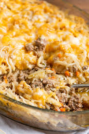 Cheesy Beef And Hash Brown Casserole Stuffed Peppers Beef Recipes Hash Brown Casserole