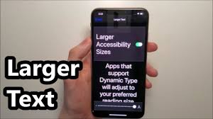 How To Make Text Larger On Iphone Xs Ios 13 Youtube
