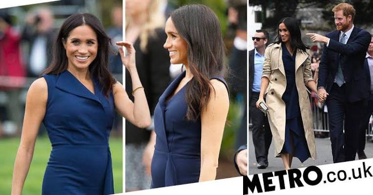 Pregnant Meghan Markle's baby bump pictured for the first time in Oz | Metro News