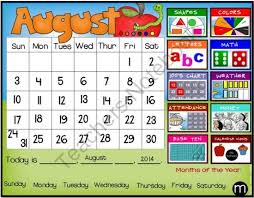 Teachers Notebook Smartboard Calendar Kindergarten Calendar Smart Board Lessons