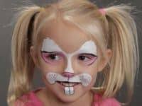 To face paint the bunny muzzle, dip the back of your paint brush in black face paint and. Cute Face Painting Designs For Your Kids This Summer
