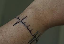 Heartbeat Tattoo Heartbeat Tattoo Line Tattoos Tattoo Bracelet