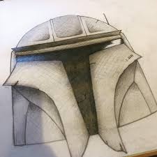 Hi there, sorry for my english, i'm sure you'ill find a lot of mistakes in my article, but. My Take On A Mandalorian Helmet Me Pencil Drawing 2020 Mandalorian