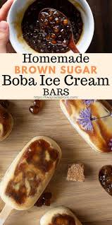 Brown Sugar Boba Ice Cream Bar Two Plaid Aprons Recipe In 2020 Icecream Bar Ice Milk Asian Desserts