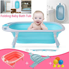 When they grow up, they can sit up separately and enjoy the happy bath time with this bigger space bath tub. Thickened Folding Baby Bath Tub Newborn Toiletries Bathroom Supplies Children Infant Kids Can Enjoy Shower Bath Basin Easy Carry Portable Bath Tub Pp Non Toxic Shower Foldable Bathtub Adjustable Baby Bath Net Bath