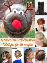 This article lists the nine latest cute short hairstyles for kids, both girls and boys in india. 12 Super Cute Diy Christmas Hairstyles For All Lengths Diy Crafts