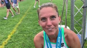 Cory McGee after winning 2019 Falmouth Mile