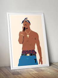 Tupac Shakur Inspired Poster Print 2pac Poster Print Etsy Tupac Art 2pac Art Tupac Art Hip Hop