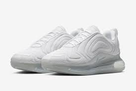 Nike Air Max 720 White White Metallic Platinum White Sneakers Nike Nike Air Max Womens Shoes Wedges
