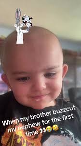 Boy with Buzz Cut and Niece