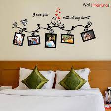 Find the perfect bedroom wall stock photos and editorial news pictures from getty images. Romantic Photo Frame Wall Sticker Wallmantra