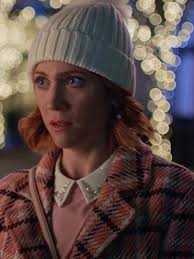 Christmas with the Campbells Brittany Snow Peach Wool Coat