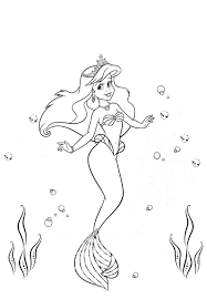 J'ai fait de mon mieux pour respecter l'originale. Coloriage Ariel La Petite Sirene Imprimer Pour Les Filles