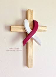 This head and neck cancer together bracelet signifies coming together with other people to fight head and neck cancer. Cross Of Hope Burgundy Over White Head And Neck Cancer Awareness Ribbon Divinecrosses