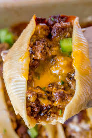 All The Flavors Of A Philly Cheesesteak Stuffed In Jumbo Pasta Shells With A Creamy Cheese Sauce Stuffed Shells Recipe Stuffed Pasta Shells Philly Cheese Steak