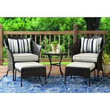 Costway 3 Pcs Outdoor Rattan Stackable Furniture Set Chair Coffee Table Cushioned Walmart Com In 2020 Stackable Furniture Outdoor Furniture Sets Blue Cushions
