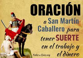 We did not find results for: Oracion A San Martin Caballero Para Tener Suerte En El Trabajo Y El Dinero