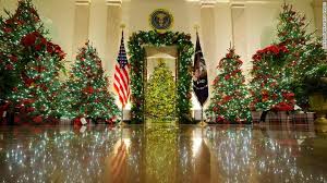Starting from the glistening outdoor lights to the beautifully decked up kitchens which welcomes you to the warm and festive aromas of christmas cookies and cupcakes. Melania Trump S White House Christmas Decorations Spotlights Essential Workers Cnnpolitics