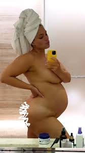 Ashley Graham, 33, poses completely NUDE baring her baby bump in bathroom  selfie as pregnant model expects second child | The Sun
