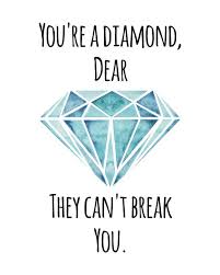 Wall Art Diamond Quotes Be Yourself Quotes Jewelry Quotes