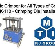 Hydraulic Crimper for All Types of Coin Cells MSK-110 - Crimping Die  Installation Video