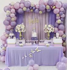 Personalized party favors, cakes, banners and table decor all for the special baby coming soon. Purple And White Baby Shower Decorations Novocom Top