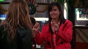 Pin By Isabel Gonzalez On Friends Season 7 Friends Season 7 Monica Gellar Red Leather Jacket