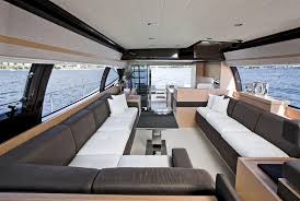 Internal View Ferretti Yachts Ferretti 570 Yacht Luxury Ferretti Yacht Interior Design Boat House Interior Yacht Interior