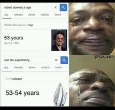 Robert Downey Jr Age Meme Ahseeit