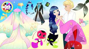 Maybe you would like to learn more about one of these? Paper Dolls Miraculous Ladybug And Cat Noir Pretend Play Costumes For Mermaid Cartoons Crafts Youtube