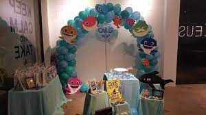 Baby Shark Balloon Arch Baby Boy 1st Birthday Party Shark Themed Birthday Party Shark Theme Birthday