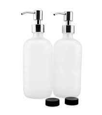 Or you want to read reviews written by actual consumers who have purchased the product? Cornucopia Brands Frosted Glass Soap Dispenser W Stainless Steel Pumps White Frosted 16 Ounce 2 Pack Boston Round Bottles W Lotion Pump Tops And Caps Buy Online In Bahamas At Bahamas Desertcart Com Productid 98623344