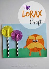 The Lorax Dr Seuss Kids Craft Seuss Crafts Dr Seuss Crafts Lorax Craft