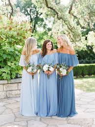 Abigail Chiffon Dress In 2020 Dusty Blue Bridesmaid Dresses Blue Wedding Dresses Blue Bridesmaids