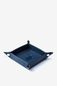 Maybe you would like to learn more about one of these? Navy Blue Leather Small Flat Pack Leather Valet Tray Ties Com