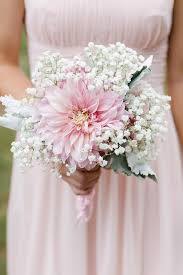 Favorite this post jul 12 Baby S Breath And Blush Dahlia Bridesmaid Bouquet By Beautiful Blooms By Jen Photo By Br Spring Wedding Flowers Bridesmaid Flowers Dahlia Bridesmaid Bouquet