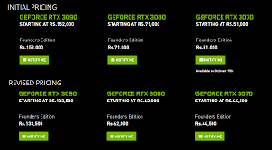 3 x displayport 1.4 hdmi: Nvidia Geforce Rtx 3070 Rtx 3080 And Rtx 3090 Founders Edition Graphics Cards Prices Dropped In India Mysmartprice