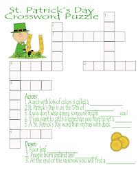 St Patrick S Day Crossword Puzzle Printable Making Of A Mom St Patrick Printable Crossword Puzzles St Patricks Day
