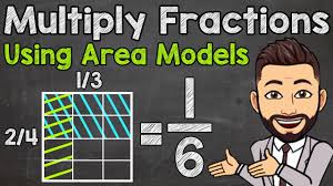 + 4 x 2 = 4 x 10 =48 + 8 8 40 4 x 12 = 40. Multiplying Fractions Using Area Models Math With Mr J Youtube
