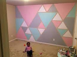 Youtube 2019 Nursery Diy Accent Wall Paint Diy Wall Painting Geometric Wall Paint